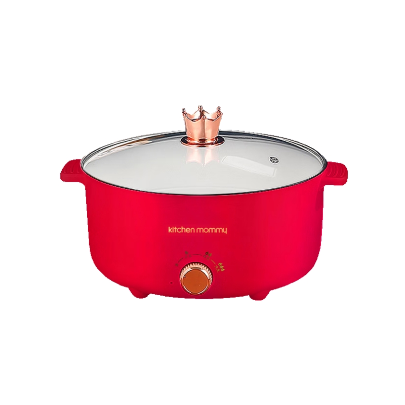 厨创妈咪YW-L28电火锅家用电煮锅家用火锅多功能锅1000w大功率3L高清大图