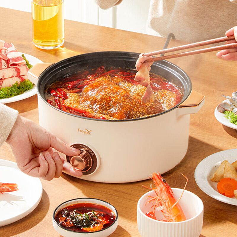 新飞多功能电火锅3L(不带蒸笼) FTHG-R061高清大图