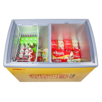 星星(XINGX)SCD-242YE 商用卧式冷柜 玻璃门圆弧柜 展示柜 雪糕冷饮柜 饮料啤酒冰淇淋冷冻保鲜冷藏双温冰柜