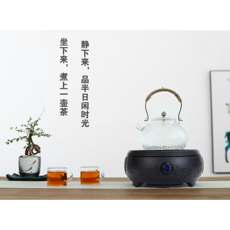 电陶炉茶炉小型煮茶炉台式迷你泡茶器妖怪铁壶壶电陶炉