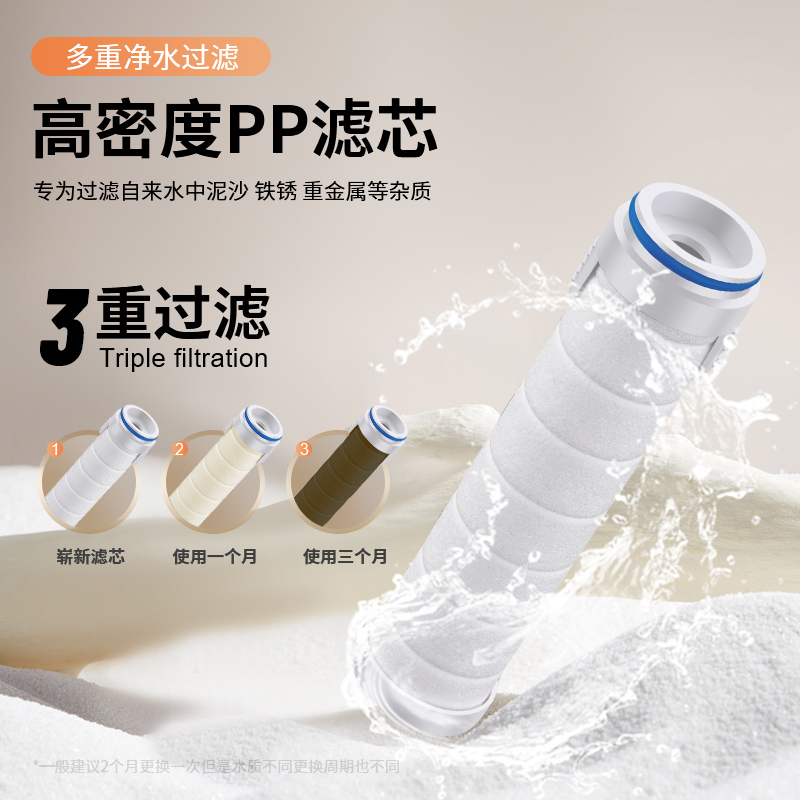 韩美人 粉白色三挡增压手持花洒淋浴喷头莲蓬头三挡一键止水花洒