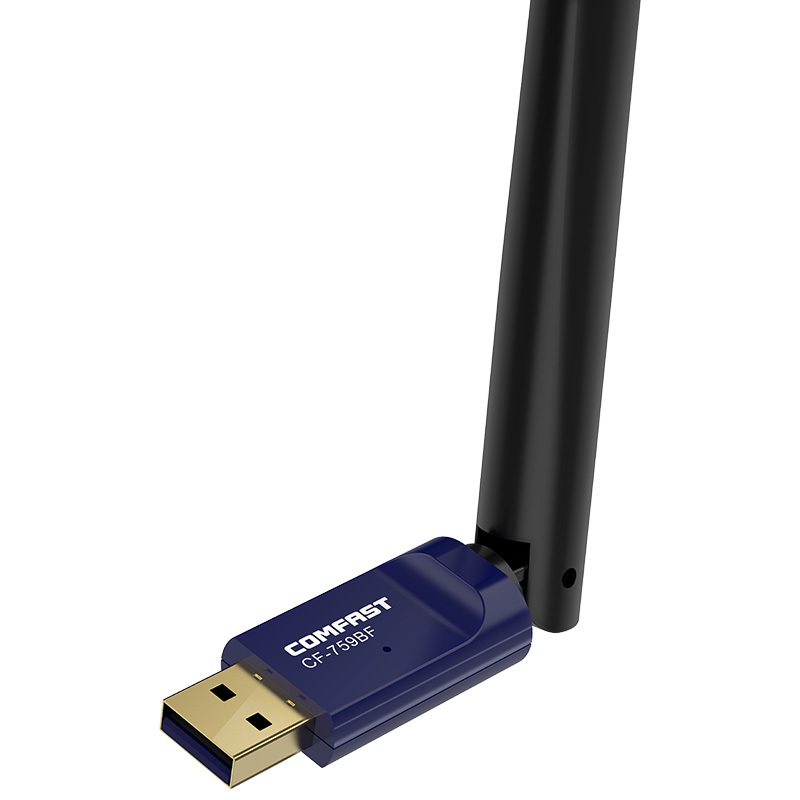 COMFAST CF-759BF蓝牙4.0适配器USB台式机笔记本接收器随身蓝牙wifi二合一 [升级穿墙款]免驱双频
