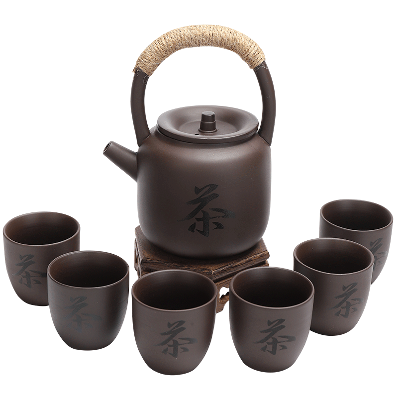 茶具电陶炉煮茶器防烫提梁壶带过滤电热泡茶壶茶杯套装大容量>800_800