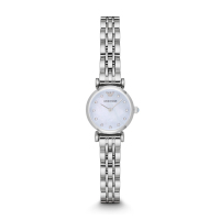 安普里奥·阿玛尼(Emporio Armani)手表女 白月光系列钢带石英贝母女士腕表生日礼物AR1961