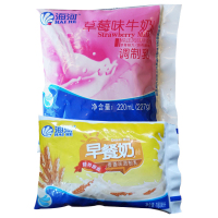 海河牛奶 可可草莓巧克力咖啡麦香 220ml*9 网红奶 7种混合随机口味