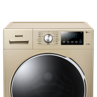 三洋(SANYO)WF80BHI576S 8公斤洗烘一体滚筒洗衣机 节能变频 WiFi云洗 中途添衣 下排水(凯撒金)