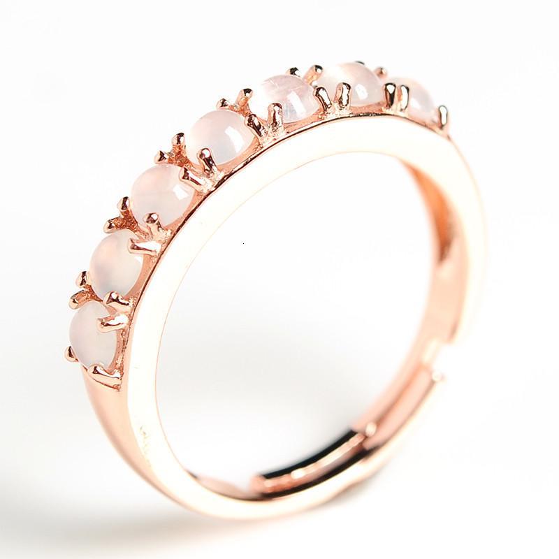 925镶嵌翡翠指环蛋面镶嵌戒指玉石情侣手饰品带证书6013送女朋友七夕