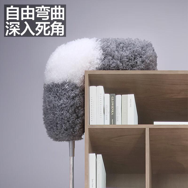 大卫拖把鸡毛禅子毯子除尘家用扫灰可伸缩天花板蜘蛛网清洁神器大扫除掸子 除尘掸-超长可伸缩杆80cm-245cm高清大图