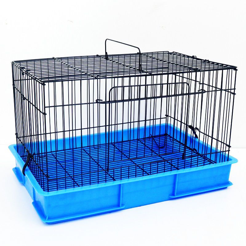 黑色蓝盘 防喷尿兔笼荷兰猪笼子特大号龙猫加粗长毛兔家用兔笼子宠物兔笼