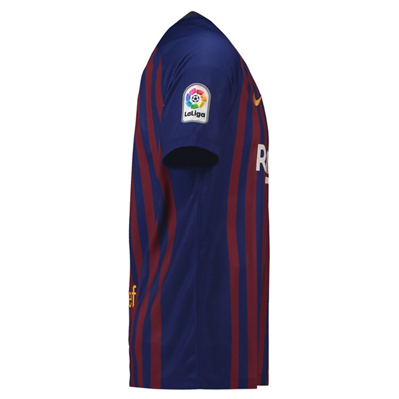 NIKE耐克巴塞罗那18-19新足球队服主场短袖巴萨梅西球衣 894430-456