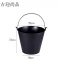 吉迎尚品 灰桶灰斗水泥桶提灰桶工地泥浆桶 黑色 个