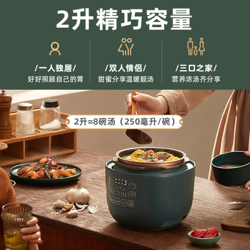 小熊(bear) YLB-A20Q1 电压力锅 压力煲高压锅家用2L