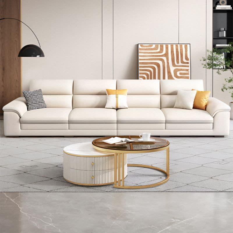 沙发客厅奶油风沙发科技布艺小户型现代简约图片