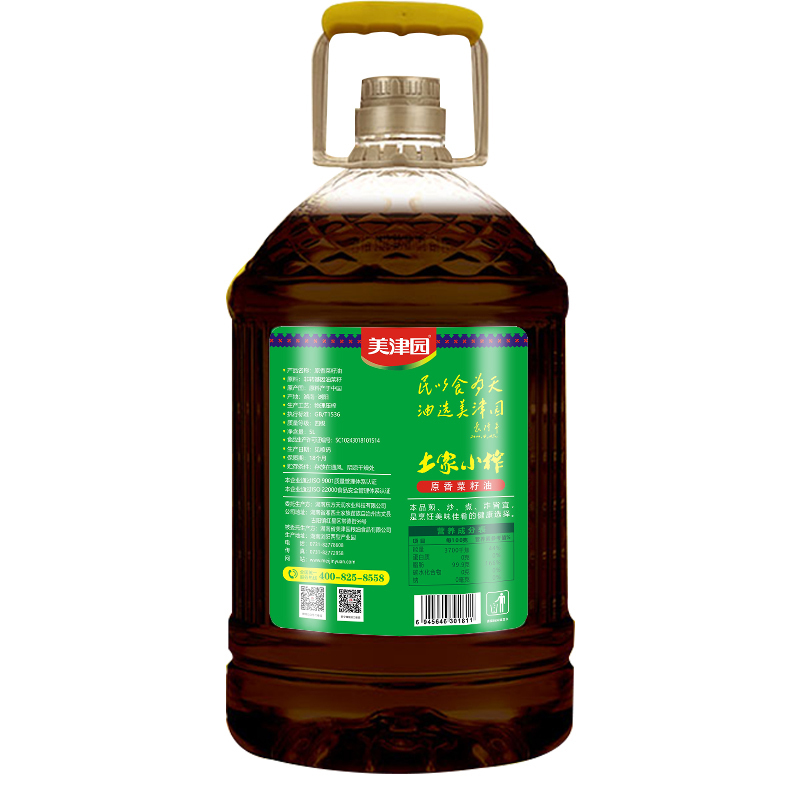 美津园土家小榨原香菜籽油5L