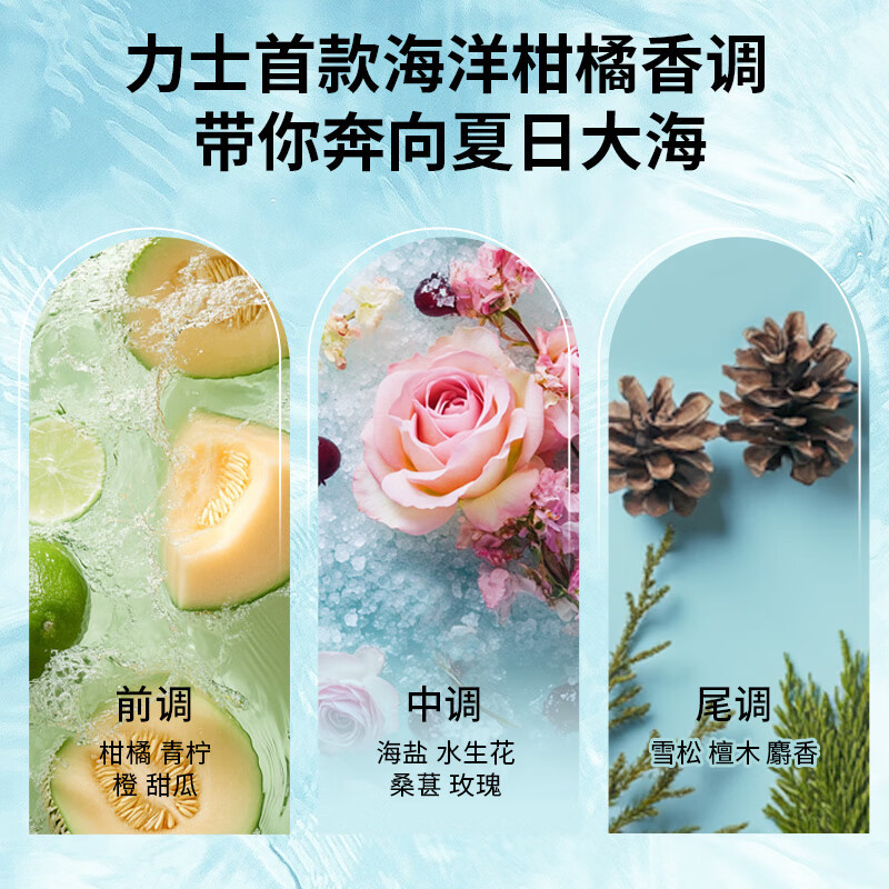 力士(LUX)海盐沐浴露男士持久留香清爽水润香体气泡爽肤690g田曦薇同款高清大图