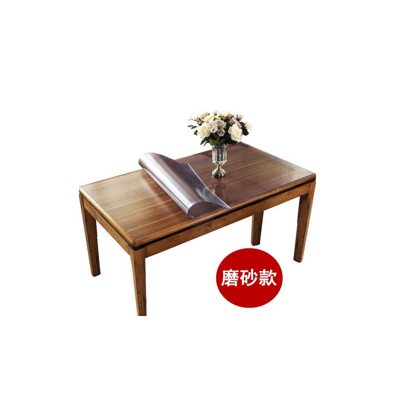 软玻璃pvc茶几桌布防水防烫免洗长方形塑料餐桌布垫透明胶垫书桌d