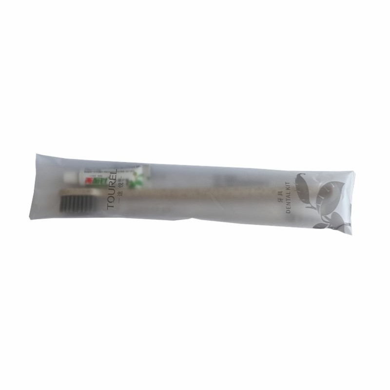 絮实卡盒牙具B 咖啡色宾馆一次性牙刷牙膏套装待客酒店牙具洗漱用高清大图