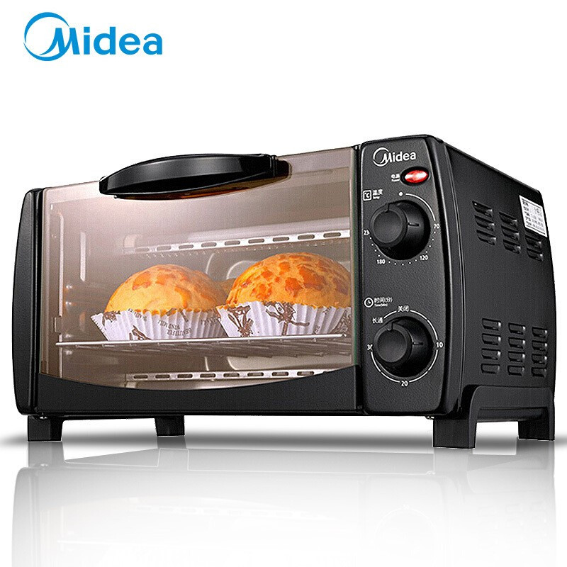 美的midea电烤箱家用多功能迷你小型家庭烘焙烤蛋糕面包10升