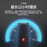 JBL Flip5音乐万花筒蓝牙音箱无线迷你音响户外便携音箱低音增强 黑色