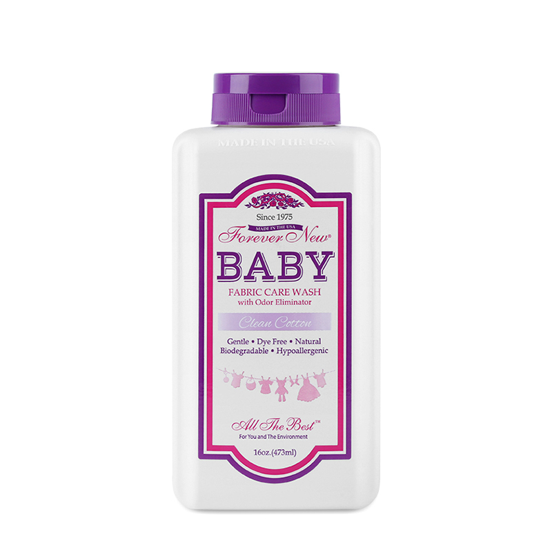 美国进口Forever New芳新婴儿洁净液洗衣液有香味棉香型 473ML瓶装
