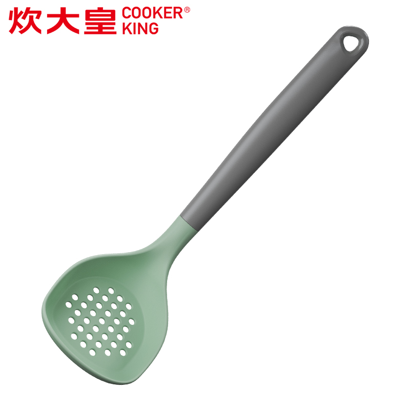 炊大皇竹青石硅胶漏勺子QG29LS