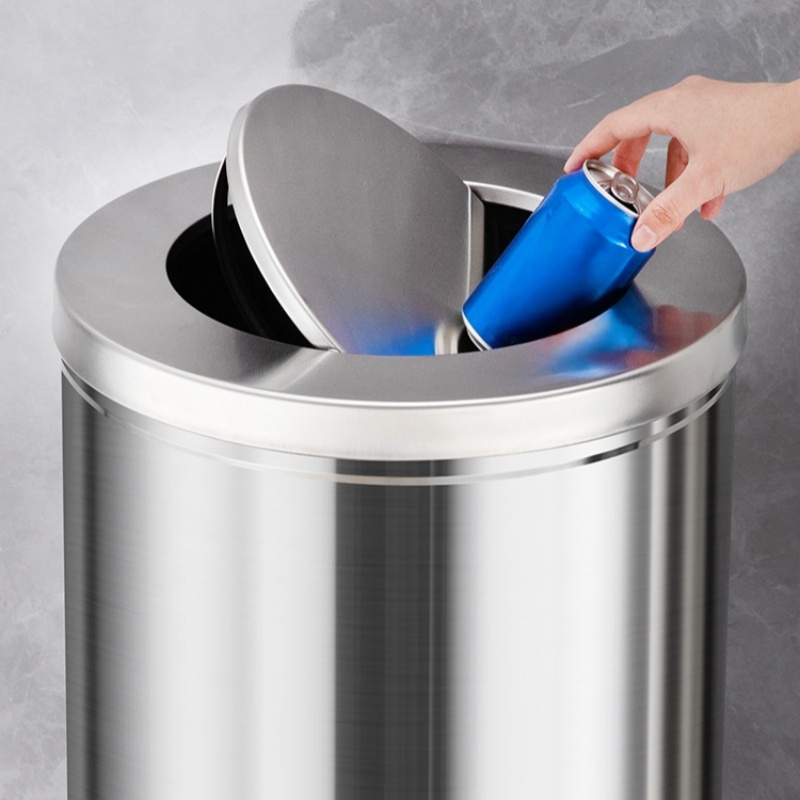 攸形 圆形垃圾桶高清大图