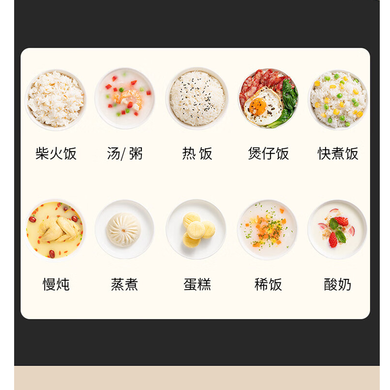 九阳(Joyoung)加大可拆卸蒸汽阀电饭煲 多功能24小时智能预约 大功率4L容量 F40FZ-F5150高清大图