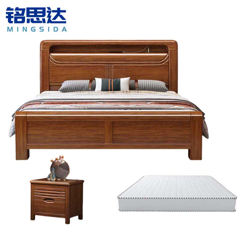 铭 思 达实木床高清大图