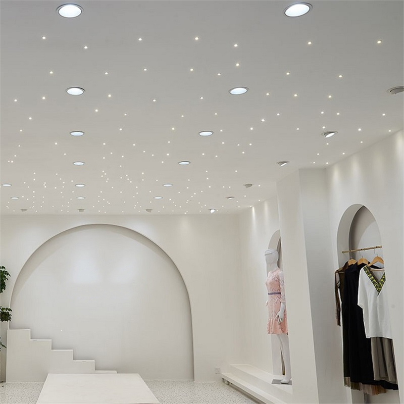 满天星射灯星空灯吊顶小筒灯古达迷你嵌入式无主灯led彩色猫眼灯三色