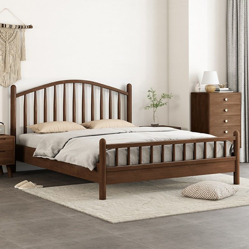 演发 实木床+床头柜+床垫 1.8m 套高清大图