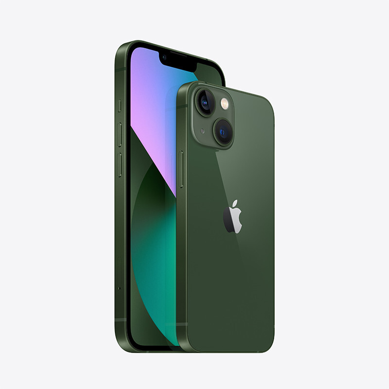 [2022新款颜色]Apple iPhone 苹果13Mini 美版有锁支持移动联通电信全网通5G智能手机 256GB 绿色[裸机]