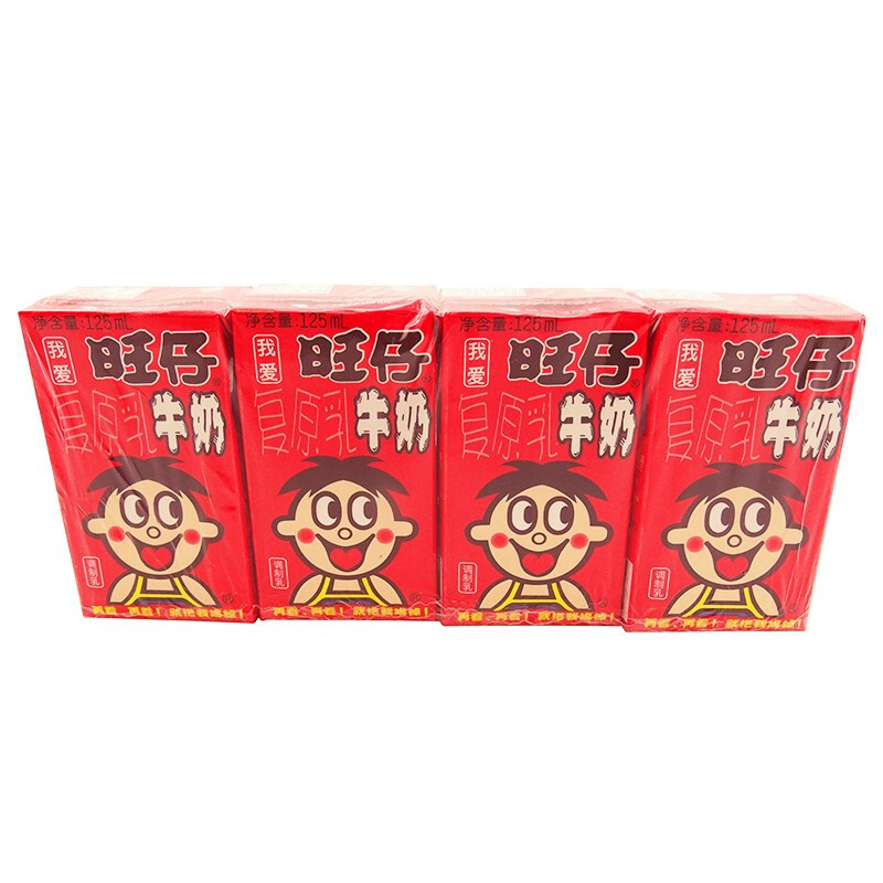 旺旺旺仔牛奶125ml4包原味排装儿童营养早餐奶原味