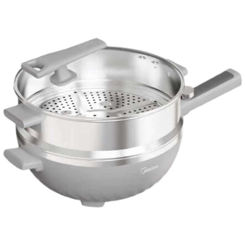 美的(Midea)电炒锅电蒸锅电煮锅电火锅不粘锅电锅一体多功能锅插电热锅 MC-HCG3217