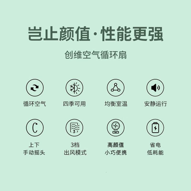 创维小台扇Q760白色高清大图