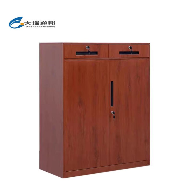 天瑞通邦 钢制套色更衣柜/文件柜 组 二斗矮柜红木纹900*400*1090mm/组