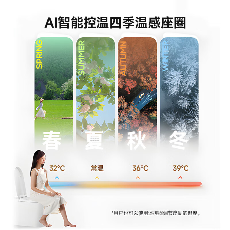 惠达(HUIDA) -EX09系列 轻智能马桶节水零水压限制带水箱泡沫盾脚感翻盖智能坐便器座圈加热高清大图