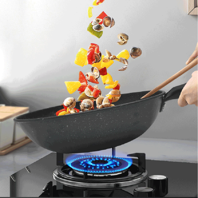 康佳KONKA 不沾麦饭石玻璃盖炒锅30cm KY-CG02M(S)高清大图