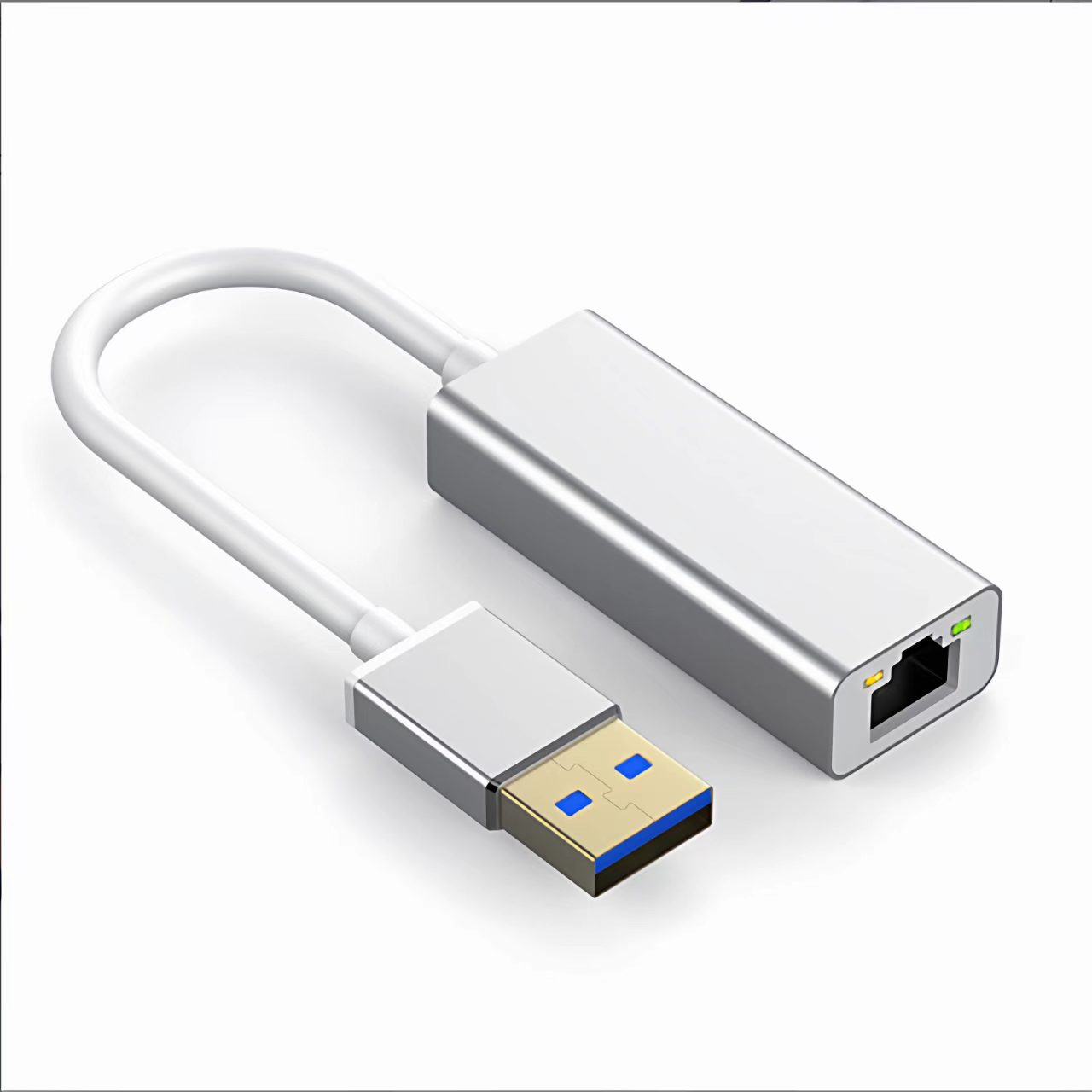 迅乘 ZJK-01 网络转接头 USB转RJ45千兆网口 1个高清大图