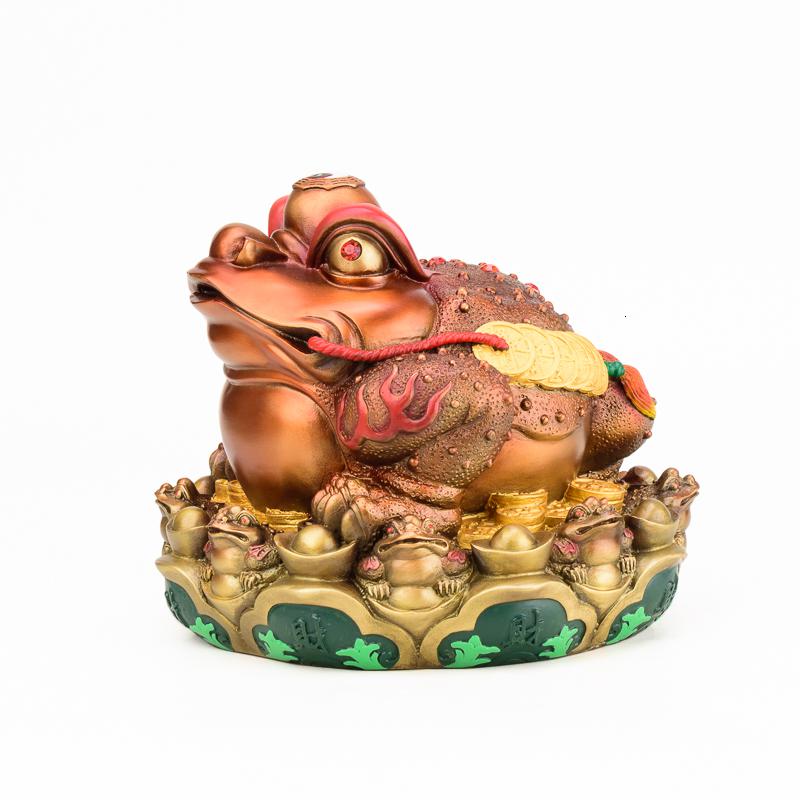 家柏饰(CORATED)金蟾摆件 金蟾摆件大号三脚金蟾蜍蟾收银台彩铜高清大图