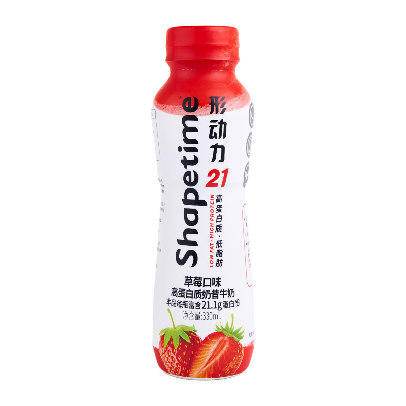 形动力草莓味奶昔牛奶330ml*6