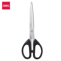 得力(deli) 剪刀办公厨房家用锋利不锈钢缝纫裁剪纸刀 中号(178mm)