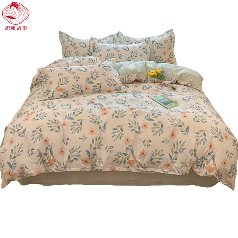 织娘故事 被套 全棉印花 180*220cm/床高清大图