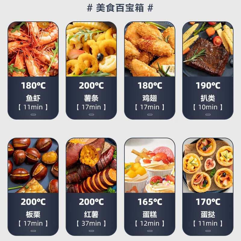 美的(Midea)MF-KZC4001空气炸锅 家用智能无 油煎炸锅多功能全息触屏4L容量不粘锅电炸锅高清大图