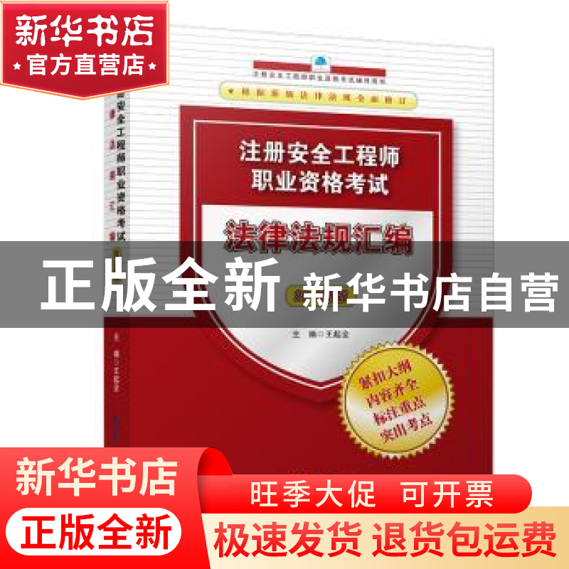 正版 注册安全程师职业资格考试法律法规汇编:2019新版 王起全 气高清大图