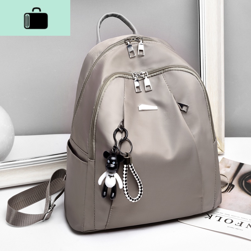 双肩包女2020新款韩版潮牛津布帆布时尚休闲百搭旅行背包女士包包NEW LAKE高清大图