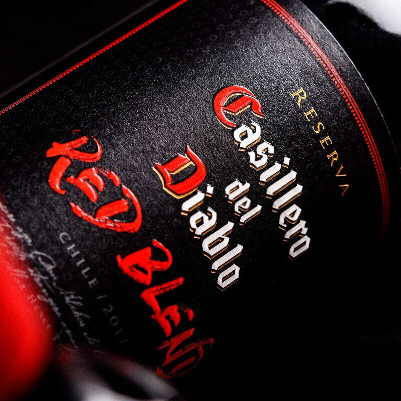 智利原装进口干红葡萄酒干露红魔鬼黑金珍藏红酒750ml单瓶