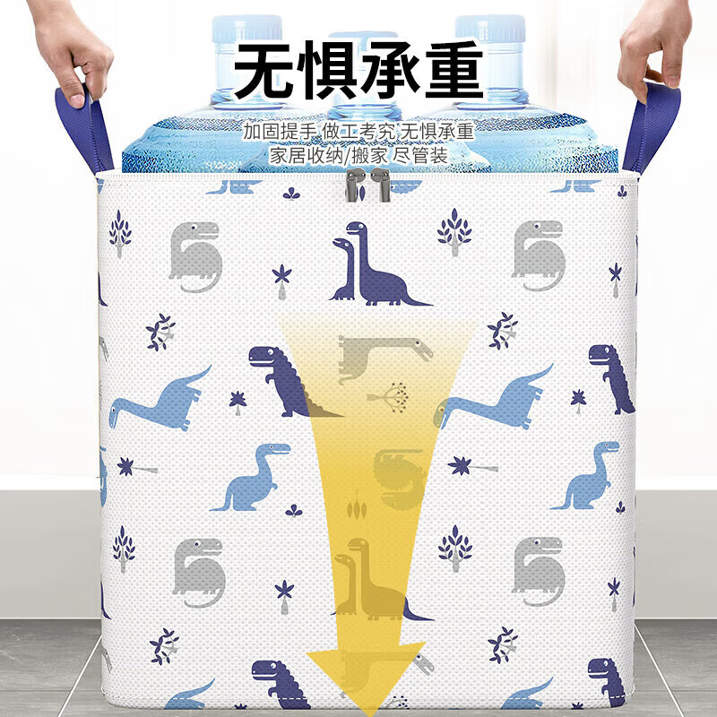 百草园衣服棉被子收纳袋搬家打包整理装棉絮的储物袋防尘防潮神器拉链款 175L龙高清大图
