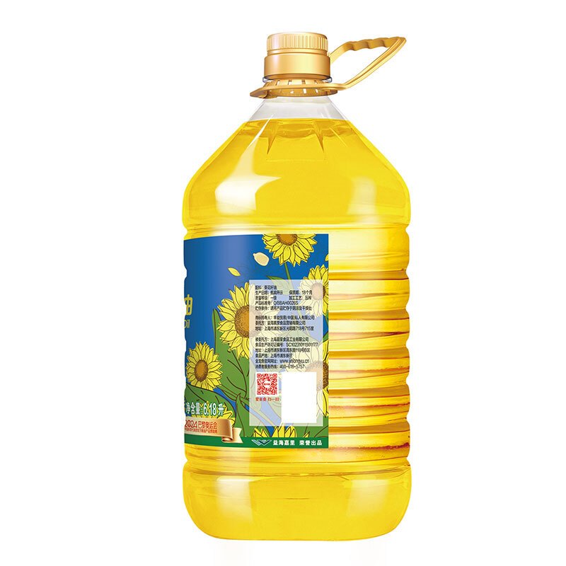 金龙鱼物理压榨玉米油6.18L+葵花籽6.18L 换着吃健康高清大图