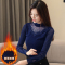 无畏衣衣2020新款女冬装韩版长袖加厚蕾丝衫女加绒打底衫上衣内搭洋气保暖雪纺小衫