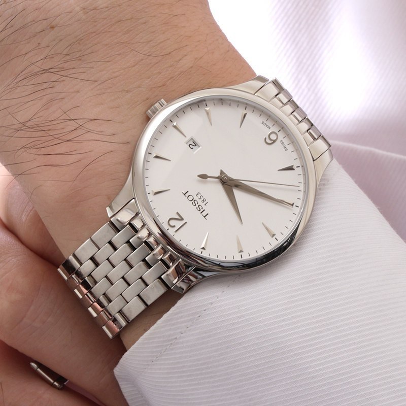 天梭(TISSOT)T-Classic经典系列瑞士品牌石英表男表男士T063.610.11.037.00 银色